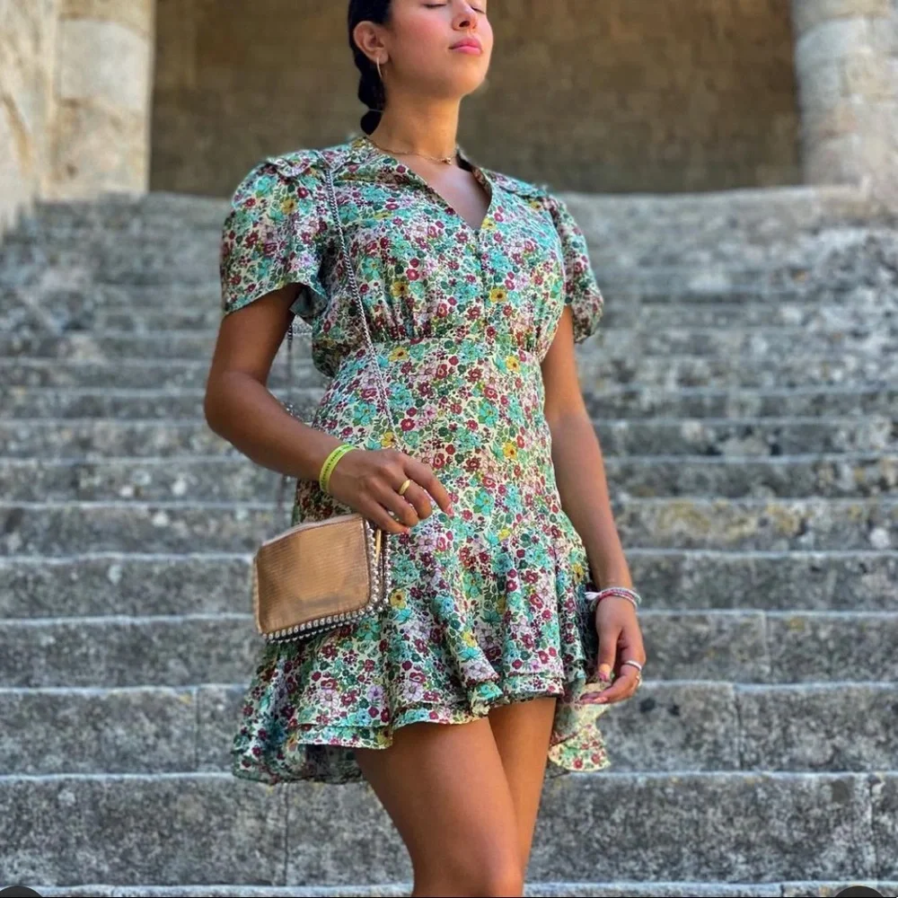 🌸 SANDRO 🌸Fee Floral Ruffle Dress SANDRO - Picture 11 of 16